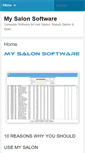 Mobile Screenshot of mysalonsoftware.co.za